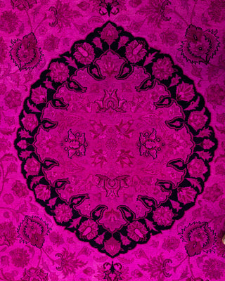Fine Vibrance, One-of-a-Kind Hand-Knotted Area Rug  - Pink, 8' 0" x 10' 3"