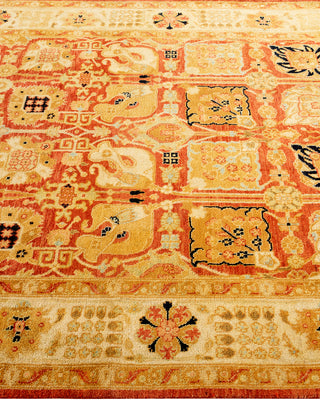 Traditional Hand Knotted Red Area Rug 4' 7" x 5' 10"