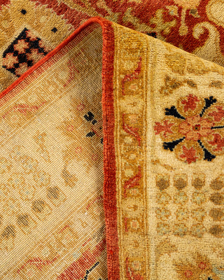 Traditional Hand Knotted Red Area Rug 4' 7" x 5' 10"