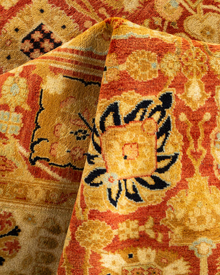 Traditional Hand Knotted Red Area Rug 4' 7" x 5' 10"