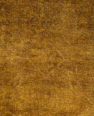 Overdyed Hand-Knotted Wool Modern-Contemporary Gold Area Rug 4' 1" x 6' 3"