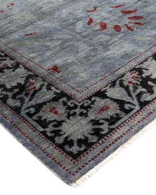 Vibrance, One-of-a-Kind Hand-Knotted Area Rug - Gray, 4' 1" x 5' 10" - Solo Rugs