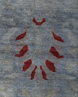 Vibrance, One-of-a-Kind Hand-Knotted Area Rug - Gray, 4' 1" x 5' 10" - Solo Rugs