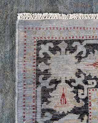 Vibrance, One-of-a-Kind Hand-Knotted Area Rug - Gray, 4' 1" x 5' 10" - Solo Rugs