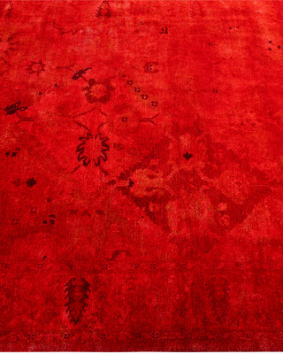 Overdyed Hand-Knotted Pink Area Rug 4' 2" x 6' 3"