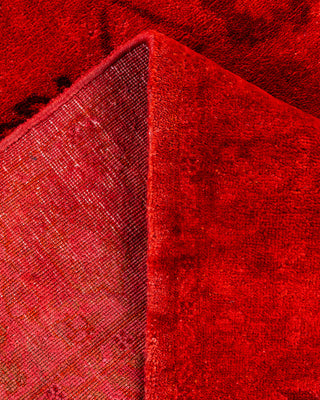 Overdyed Hand-Knotted Pink Area Rug 4' 2" x 6' 3"