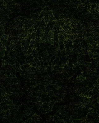 Contemporary Overdyed Wool Hand Knotted Green Runner 2' 6" x 15' 9"
