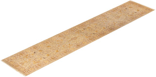 Traditional Hand Knotted Ivory Runner 2' 7" x 14' 2"