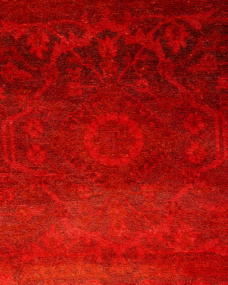 Overdyed Hand-Knotted Orange Area Rug 9' 0" x 11' 3"