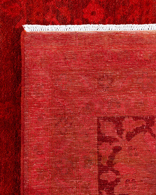 Overdyed Hand-Knotted Orange Area Rug 9' 0" x 11' 3"