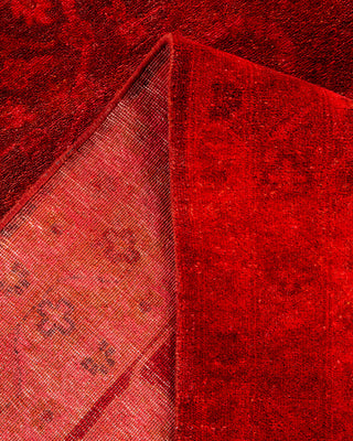 Overdyed Hand-Knotted Orange Area Rug 9' 0" x 11' 3"