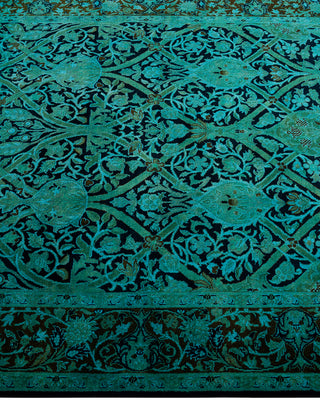 Overdyed Hand-Knotted Blue Area Rug 4' 2" x 6' 4"