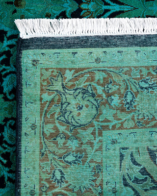 Overdyed Hand-Knotted Blue Area Rug 4' 2" x 6' 4"