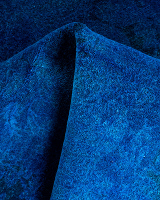 Fine Vibrance, One-of-a-Kind Hand-Knotted Area Rug  - Blue, 3' 1" x 5' 1"