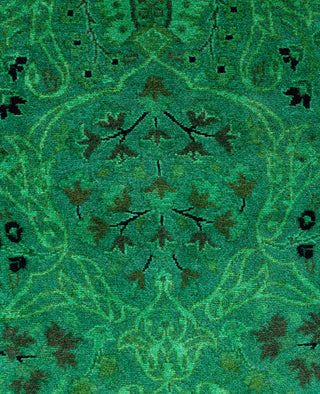 Fine Vibrance, One-of-a-Kind Hand-Knotted Area Rug  - Green, 3' 4" x 5' 2"