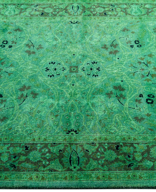 Fine Vibrance, One-of-a-Kind Hand-Knotted Area Rug  - Green, 3' 4" x 5' 2"