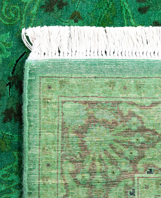 Fine Vibrance, One-of-a-Kind Hand-Knotted Area Rug  - Green, 3' 4" x 5' 2"
