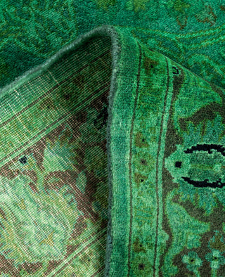 Fine Vibrance, One-of-a-Kind Hand-Knotted Area Rug  - Green, 3' 4" x 5' 2"