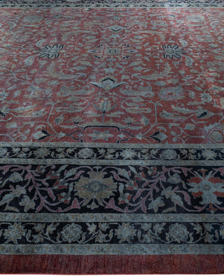 Overdyed One-of-a-Kind Wool Gray Area Rug 12' 0" x 18' 0"