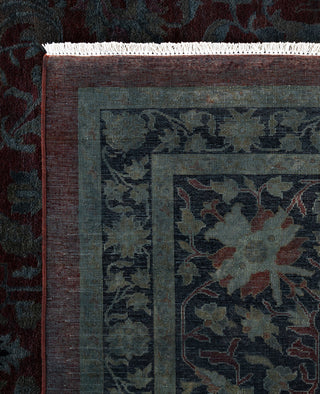 Overdyed One-of-a-Kind Wool Gray Area Rug 12' 0" x 18' 0"