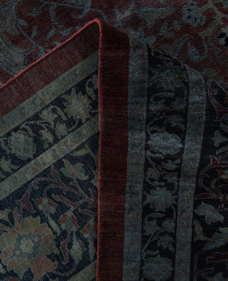 Overdyed One-of-a-Kind Wool Gray Area Rug 12' 0" x 18' 0"