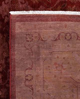 Overdyed One-of-a-Kind Wool Pink Area Rug 11' 10" x 15' 9"