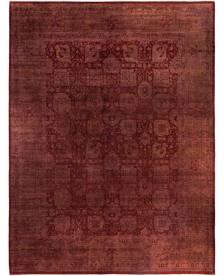 Overdyed One-of-a-Kind Wool Pink Area Rug 11' 10" x 15' 9"