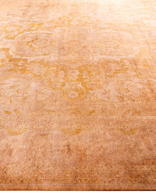 Overdyed One-of-a-Kind Wool Beige Area Rug 10' 3" x 13' 8"