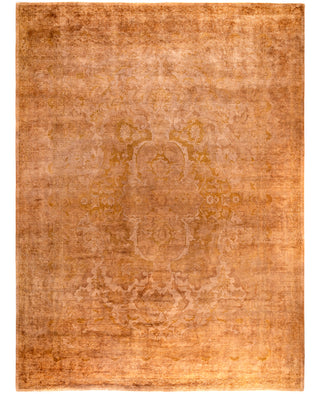 Overdyed One-of-a-Kind Wool Beige Area Rug 10' 3" x 13' 8"