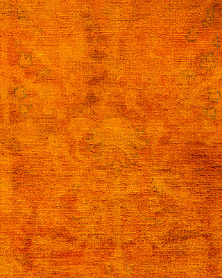 Overdyed Hand Knotted Yellow Area Rug 15' 3" x 12' 0"