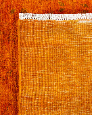 Overdyed Hand Knotted Yellow Area Rug 15' 3" x 12' 0"