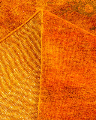 Overdyed Hand Knotted Yellow Area Rug 15' 3" x 12' 0"