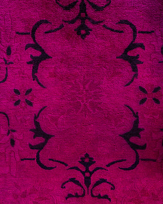 Fine Vibrance, One-of-a-Kind Hand-Knotted Area Rug  - Pink, 6' 1" x 9' 3"