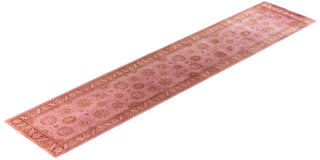 Fine Vibrance, One-of-a-Kind Hand-Knotted Runner Rug  - Pink, 2' 7" x 12' 3"