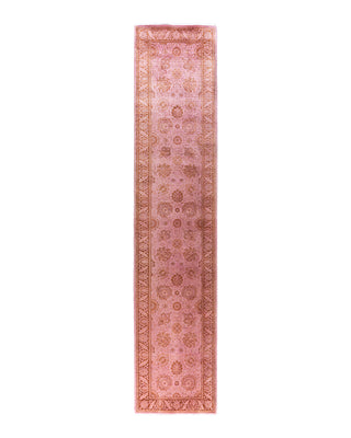 Fine Vibrance, One-of-a-Kind Hand-Knotted Runner Rug  - Pink, 2' 7" x 12' 3"