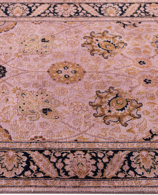 Overdyed Hand-Knotted Wool Modern-Contemporary Purple Runner 3' 0" x 8' 1"