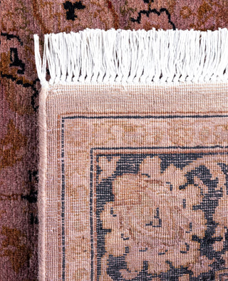 Overdyed Hand-Knotted Wool Modern-Contemporary Purple Runner 3' 0" x 8' 1"