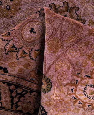 Overdyed Hand-Knotted Wool Modern-Contemporary Purple Runner 3' 0" x 8' 1"
