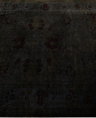 Contemporary Overdyed Wool Hand Knotted Gray Runner 3' 3" x 18' 4"