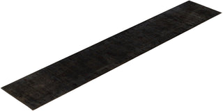Contemporary Overdyed Wool Hand Knotted Gray Runner 3' 3" x 18' 4"