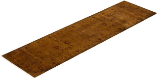 Fine Vibrance, One-of-a-Kind Hand-Knotted Runner Rug  - Brown, 3' 0" x 10' 8"