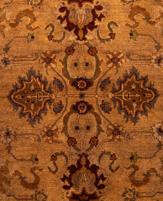 Overdyed Hand-Knotted Wool Modern-Contemporary Brown Area Rug 2' 7" x 4' 4"