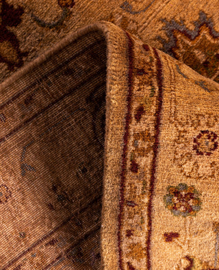 Overdyed Hand-Knotted Wool Modern-Contemporary Brown Area Rug 2' 7" x 4' 4"