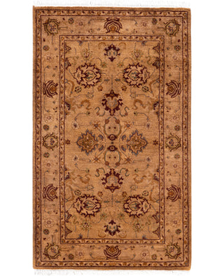 Overdyed Hand-Knotted Wool Modern-Contemporary Brown Area Rug 2' 7" x 4' 4"