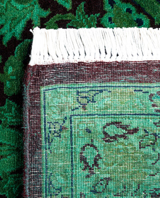 Fine Vibrance, One-of-a-Kind Hand-Knotted Area Rug  - Green, 2' 7" x 4' 1"