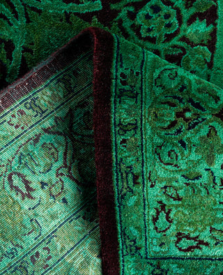 Fine Vibrance, One-of-a-Kind Hand-Knotted Area Rug  - Green, 2' 7" x 4' 1"