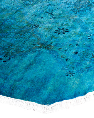 Fine Vibrance, One-of-a-Kind Hand-Knotted Area Rug  - Blue, 7' 1" x 7' 1"