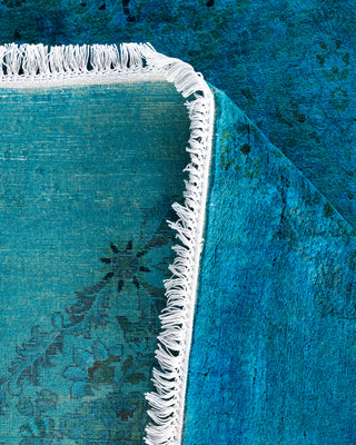 Fine Vibrance, One-of-a-Kind Hand-Knotted Area Rug  - Blue, 7' 1" x 7' 1"