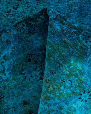 Fine Vibrance, One-of-a-Kind Hand-Knotted Area Rug  - Blue, 7' 1" x 7' 1"