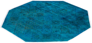 Fine Vibrance, One-of-a-Kind Hand-Knotted Area Rug  - Blue, 7' 1" x 7' 1"